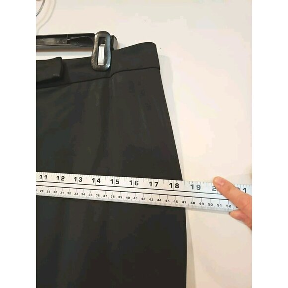 BEBE Women's sz 12 Black Wide Leg 32in Slacks Dress Pants Office Career Business - Picture 6 of 10